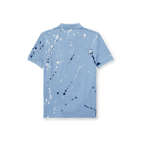 Austin Blue Paint-Splattered Cotton Polo Boys 8-20 2