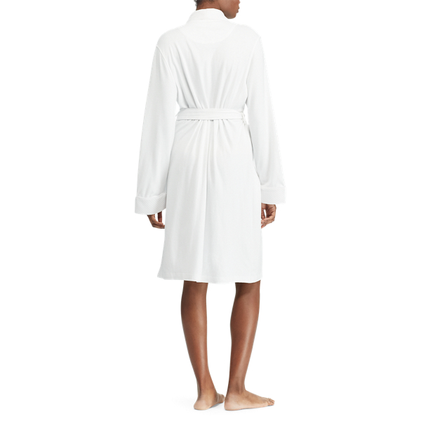 White Quilted Cotton Kimono Robe Lauren 3