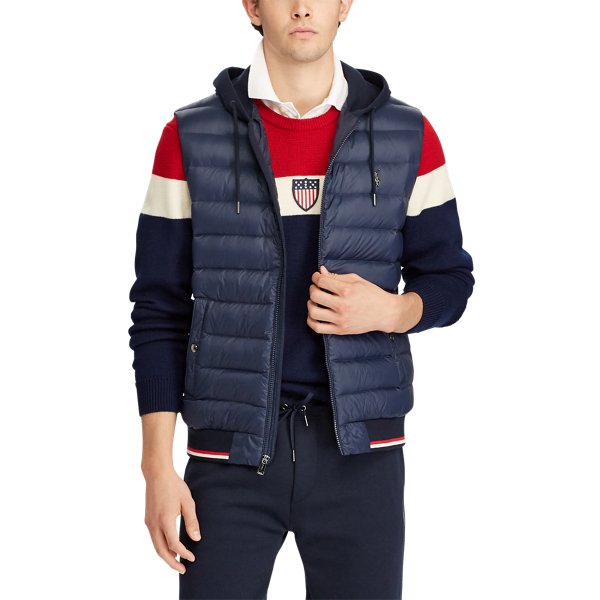 Aviator Navy Active Fit Down-Panel Vest Polo Ralph Lauren 3