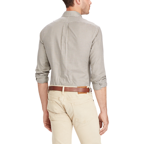 Caffe/Ivory Classic Fit Plaid Twill Shirt Polo Ralph Lauren 4