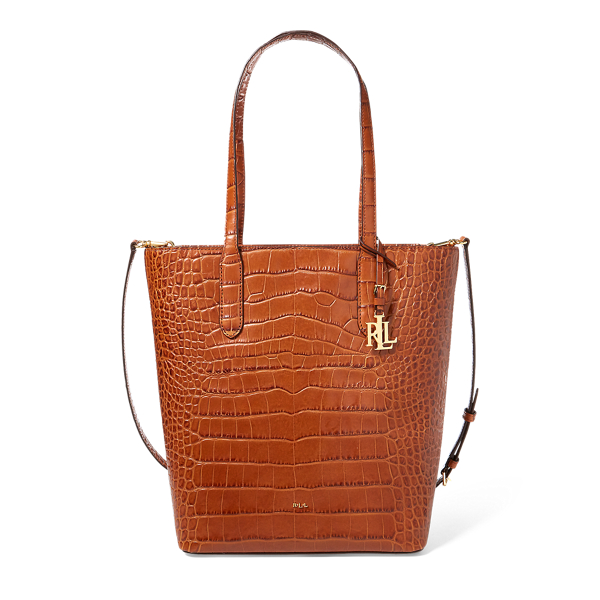 人気商品!Ralph Lauren Croc-Embossed Leather Beckett Satchel Lauren Ralph Lauren Beckett Satchel - Macy's