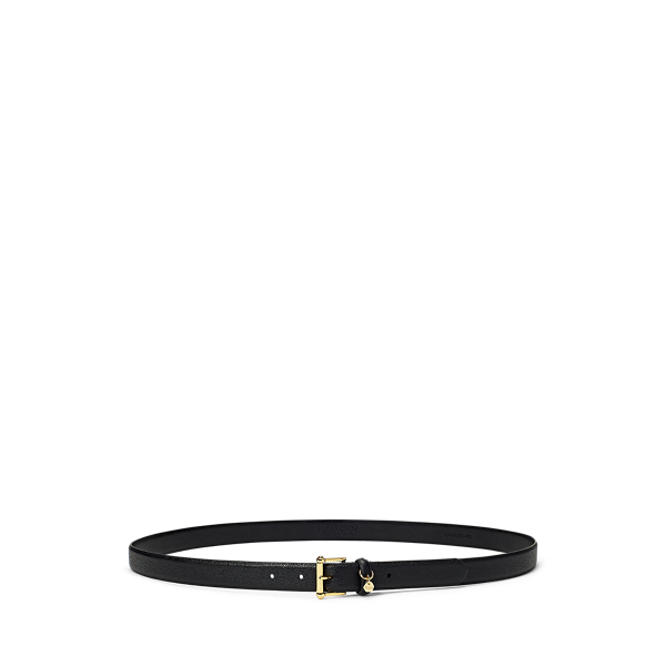 Stingray-Embossed Leather Belt Lauren Woman 1
