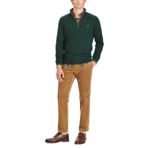 Landmark Green Heather Washable Cashmere Sweater Polo Ralph Lauren 2