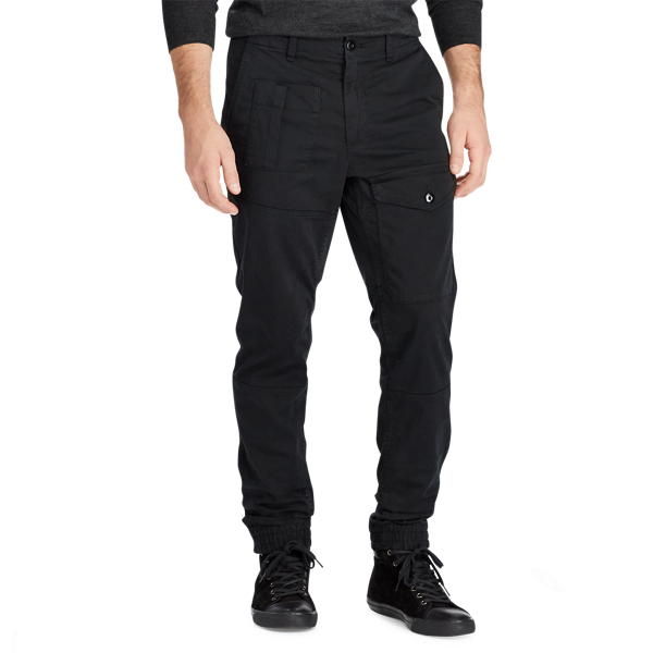 Black Stretch Straight Fit Jogger Polo Ralph Lauren 3