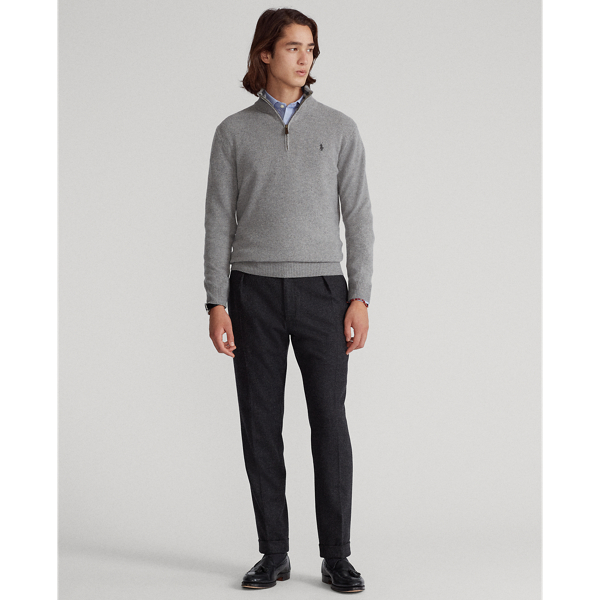 Fawn Grey Heather Wool-Cashmere Jumper Polo Ralph Lauren 4