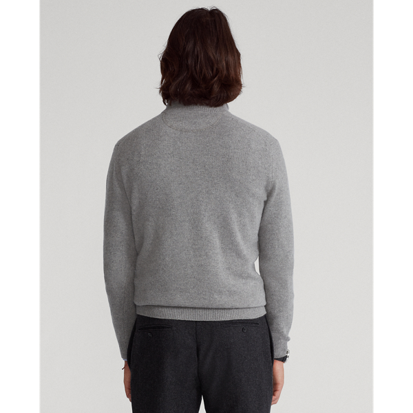 Fawn Grey Heather Wool-Cashmere Jumper Polo Ralph Lauren 5