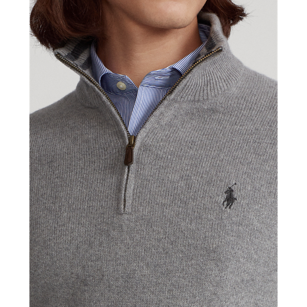 Fawn Grey Heather Wool-Cashmere Jumper Polo Ralph Lauren 6