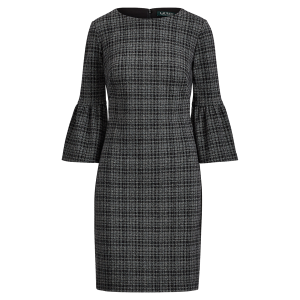 Plaid Jacquard-Knit Dress 