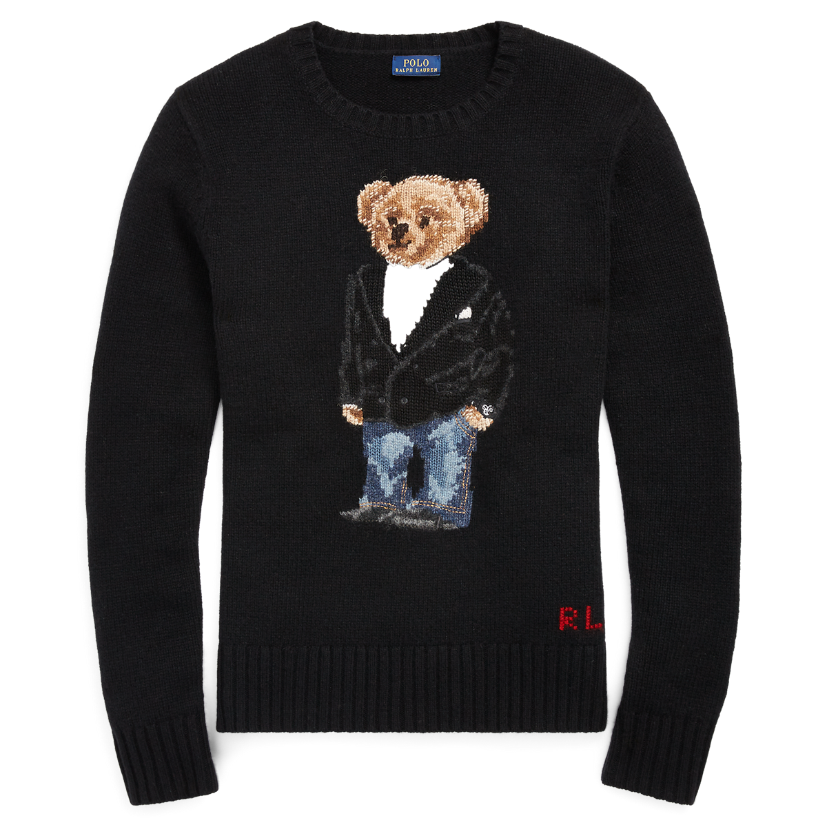 Tuxedo Bear Wool Sweater