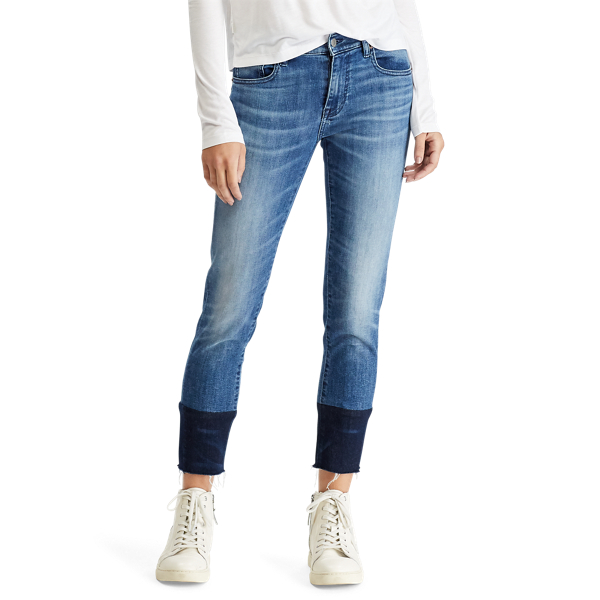 Jeans corti Tompkins skinny Polo Ralph Lauren in Blu 4