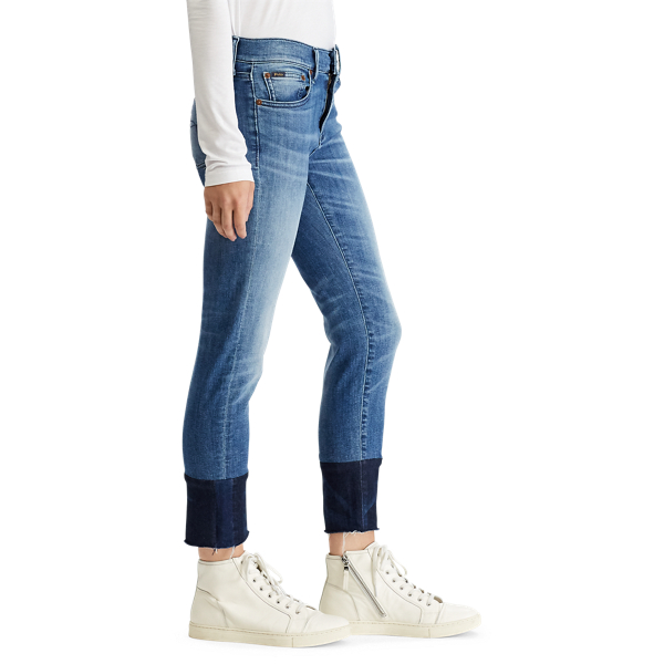 Jeans corti Tompkins skinny Polo Ralph Lauren in Blu 6