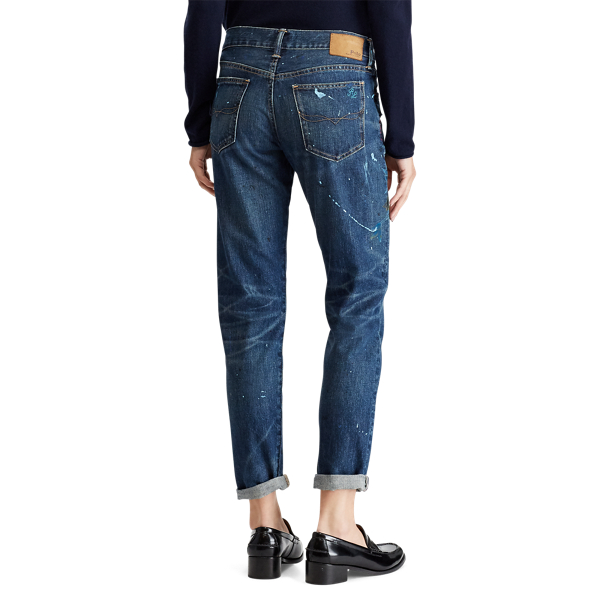 Cal&ccedil;as de ganga Slim Astor Polo Ralph Lauren em Azul 6