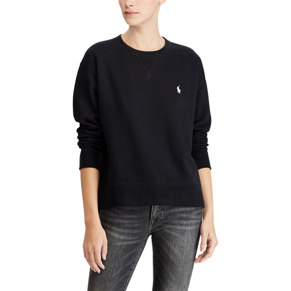 Black Lightweight Fleece Sweatshirt Polo Ralph Lauren 5