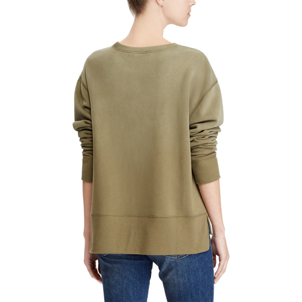 Green Embroidered Fleece Sweatshirt Polo Ralph Lauren 5