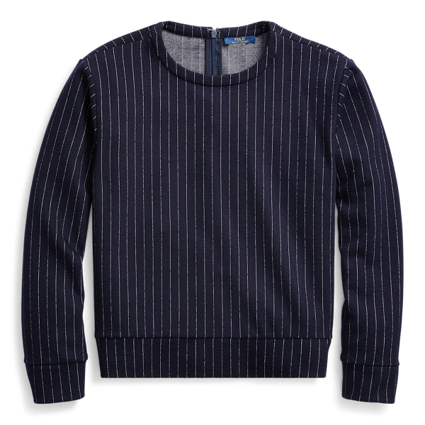 Pullover in jacquard gessato
