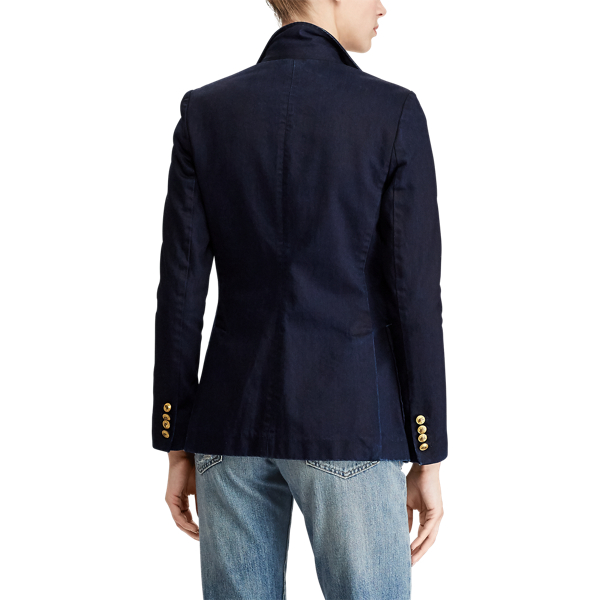 Blue Slim Denim Blazer Polo Ralph Lauren 6