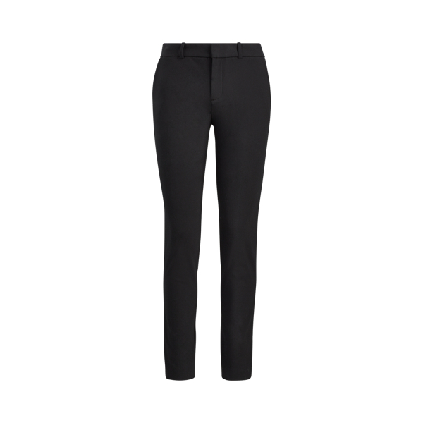 Black High-Rise Twill Straight Trouser Polo Ralph Lauren 2