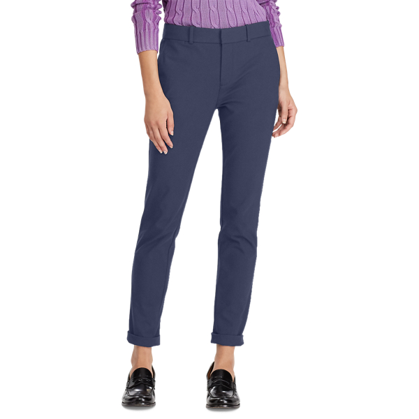 Aviator Navy High-Rise Twill Straight Trouser Polo Ralph Lauren 3