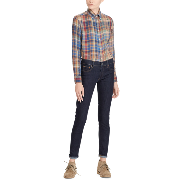 Classic Fit Plaid Linen Shirt Polo Ralph Lauren en Multi Plaid 3