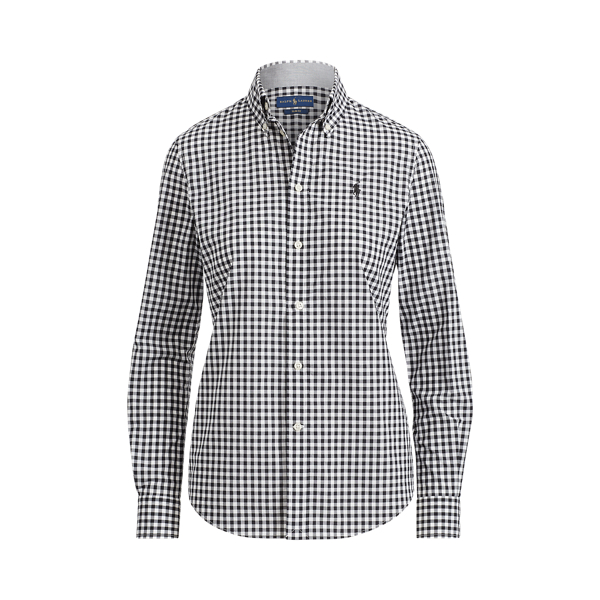 Slim Fit Gingham Poplin Shirt Polo Ralph Lauren 1