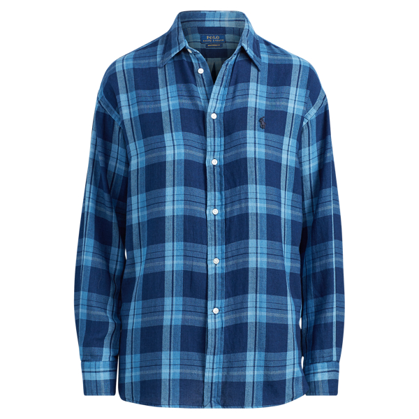 Camicia oversize scozzese in cotone Polo Ralph Lauren in 1