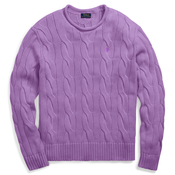 Boxy Cable Cotton Sweater