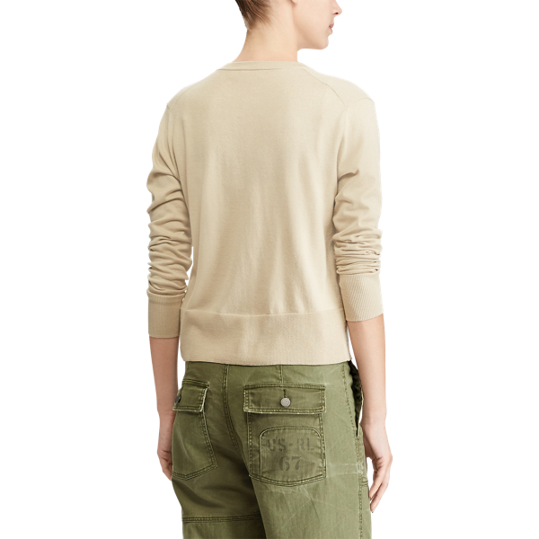 Cardigan en coton Polo Ralph Lauren en Sable 5