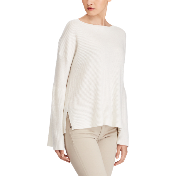 Pull en cachemire c&ocirc;tel&eacute; Polo Ralph Lauren en Cr&egrave;me 5