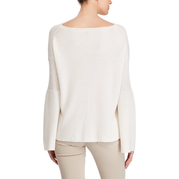 Pull en cachemire c&ocirc;tel&eacute; Polo Ralph Lauren en Cr&egrave;me 6