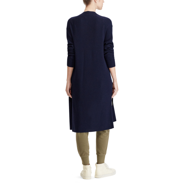 Cardigan aperto in misto lana Polo Ralph Lauren in Blu navy 4