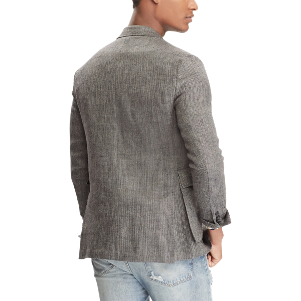 Grey/Black Herringbone Sport Coat Polo Ralph Lauren 4