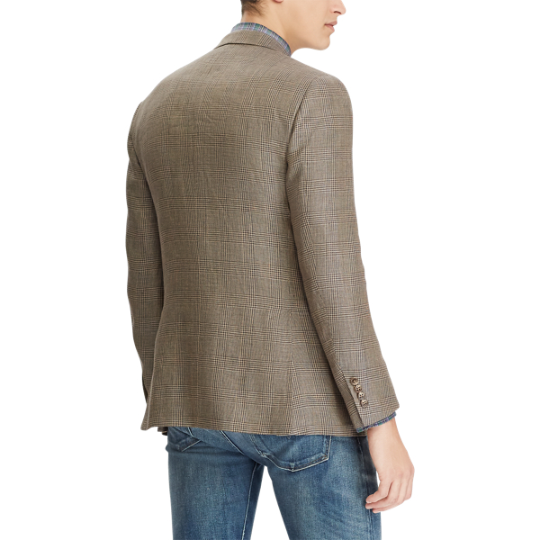 Brown/Tan Polo Glen Plaid Suit Jacket Polo Ralph Lauren 4