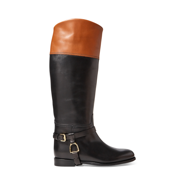 Sade Burnished Calfskin Riding Boot for Women Ralph Lauren PA