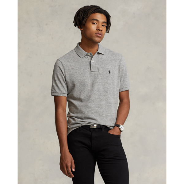 Gray polo shirt ralph lauren on sale