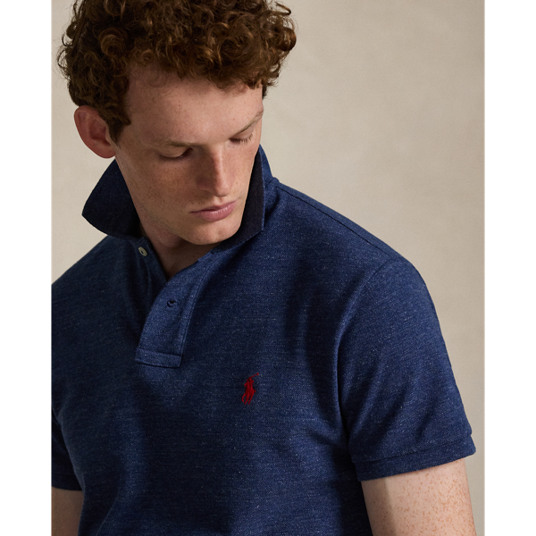 Classic Royal Heather Slim Fit Mesh Polo Shirt Polo Ralph Lauren 6