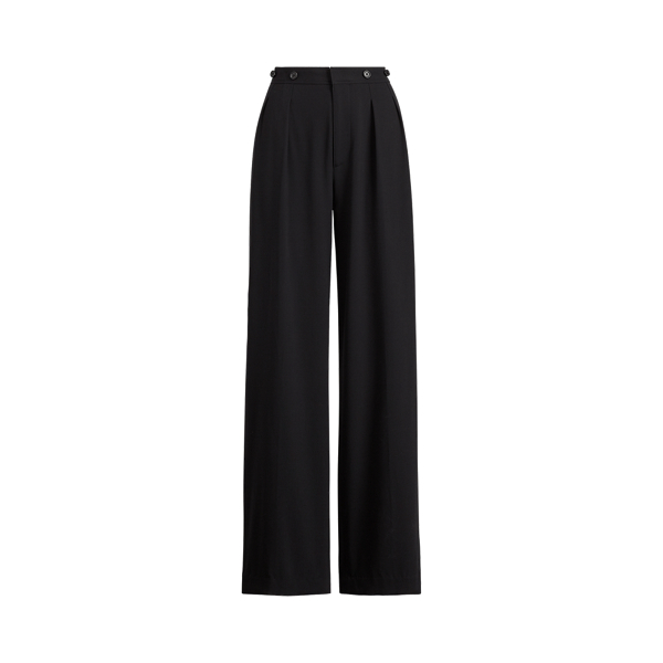Haden Wool Crepe Wide-Leg Trouser Ralph Lauren Collection 1