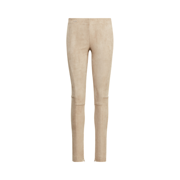 Dark Taupe Stretch Suede Skinny Pant Polo Ralph Lauren 2