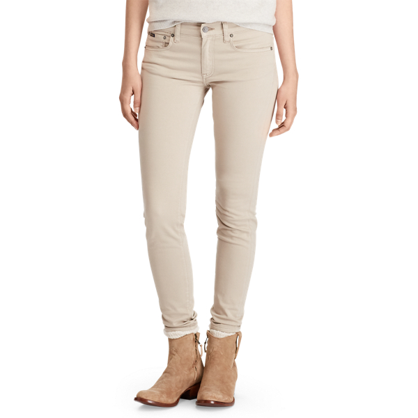 Taupe Tompkins Sateen Skinny Jean Polo Ralph Lauren 4