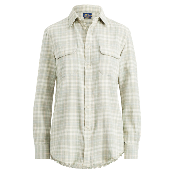 Plaid Cotton Flannel Shirt Polo Ralph Lauren 1