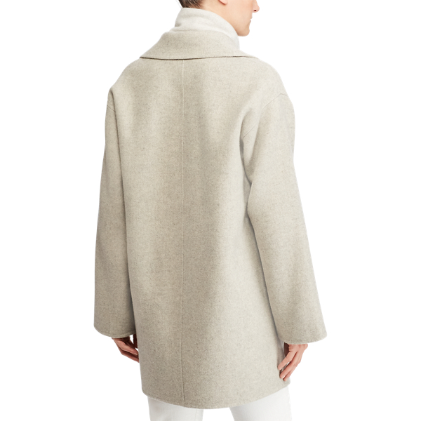 Zweireihiger Mantel mit Merinowolle Polo Ralph Lauren in Natur meliert 4