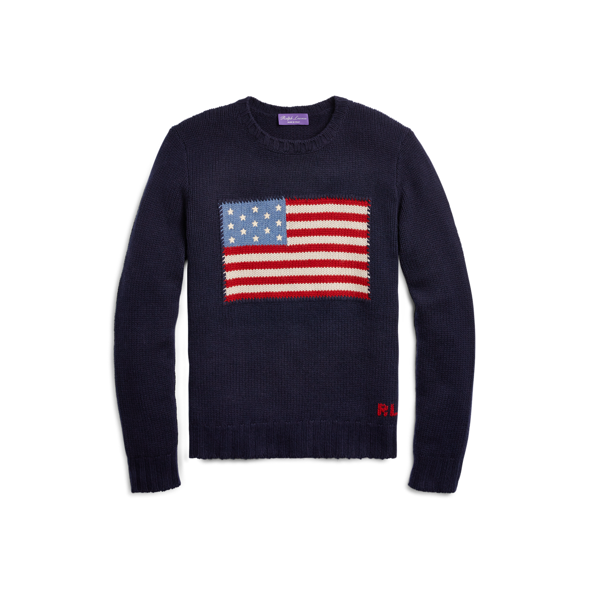 Flag Cashmere Crewneck Sweater | Ralph Lauren