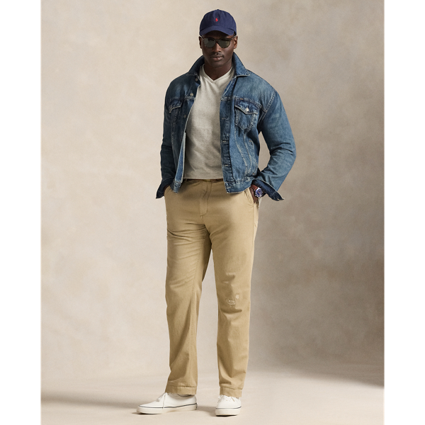 Jersey-T-Shirt mit V-Ausschnitt Big & Tall in Neues Grau meliert 4