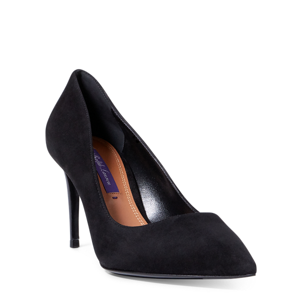 Black Armissa Suede Pump Ralph Lauren Collection 2