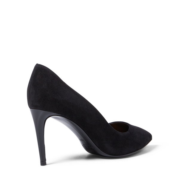 Black Armissa Suede Pump Ralph Lauren Collection 3