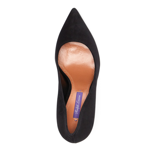 Black Armissa Suede Pump Ralph Lauren Collection 4