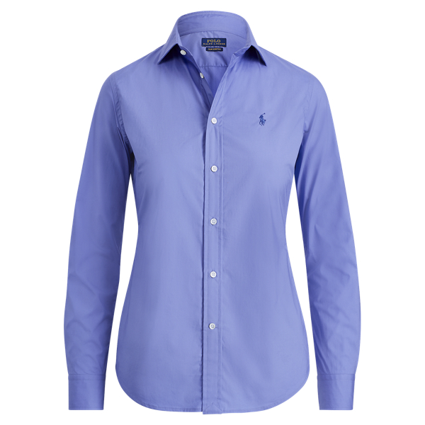 Stretch Slim Poplin Shirt Polo Ralph Lauren en Nimes Blue 2