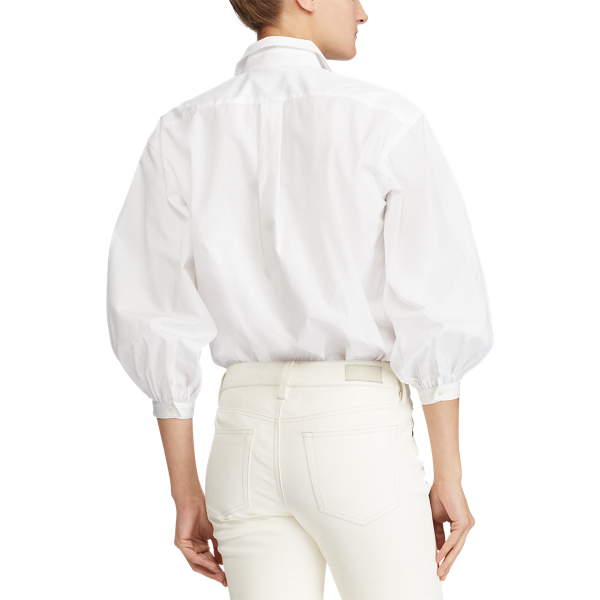 Chemise surdimensionn&eacute;e Polo Ralph Lauren en Blanc 5