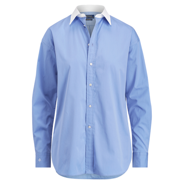Chemise surdimensionn&eacute;e en popeline