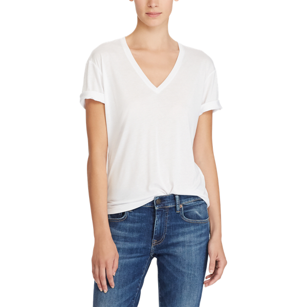 Nevis Jersey V-Neck T-Shirt Polo Ralph Lauren 3