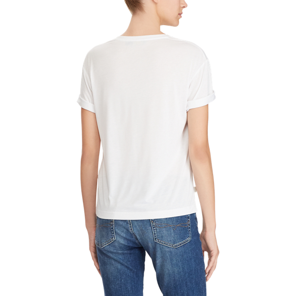 Nevis Jersey V-Neck T-Shirt Polo Ralph Lauren 4